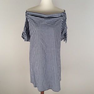 A.N.A. Black and White Gingham Dress Sz XL